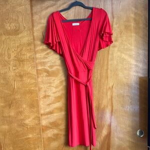 Elegant Calvin Klein Jersey Wrap Dress